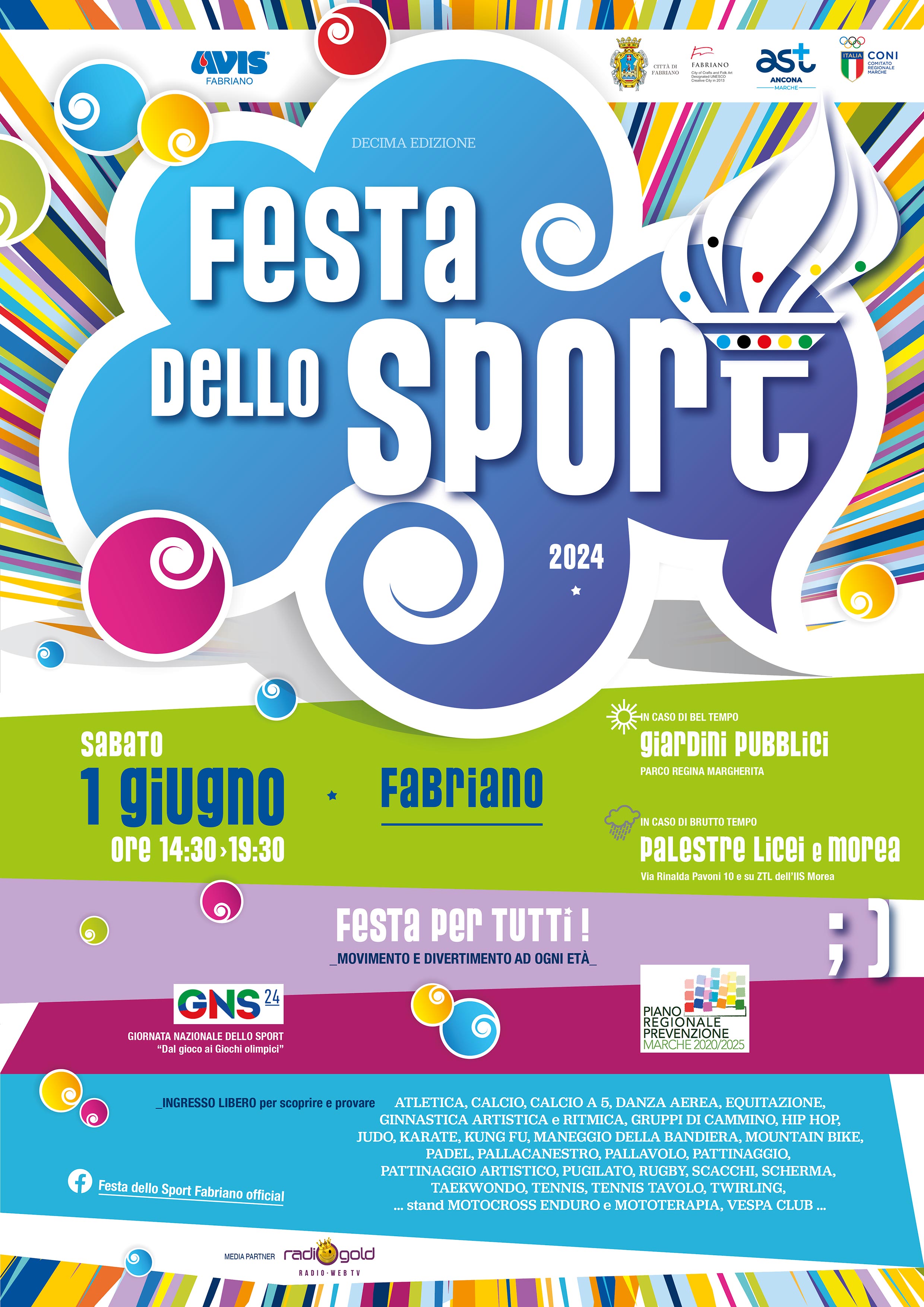 Festa dello Sport - sabato 1 giugno 2024